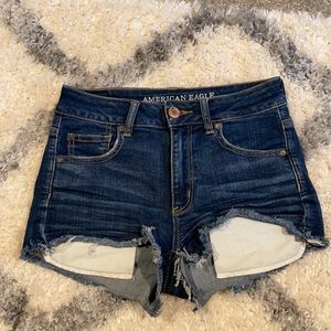 American Eagle Hi-Rise Shortie Shorts